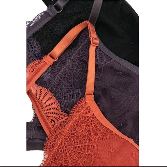 Sexy Lace Criss-Cross Bralette Eggplant - Picture 6 of 7